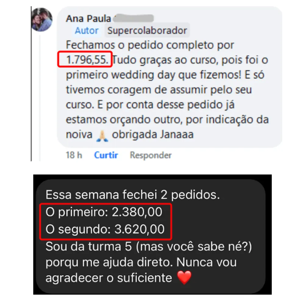 Ana Paula fechando pedido completo de R$1.796,55